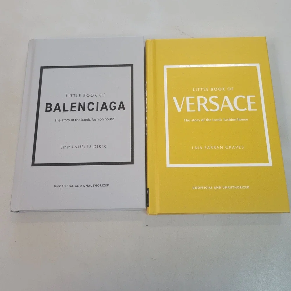 Little Book of Balenciaga and Versace Hardcover Fashion History Book Set 2022